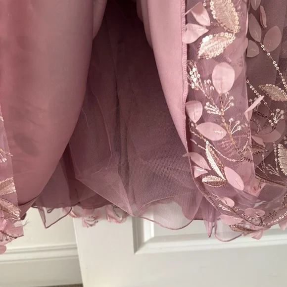 NWT TRIXXI Fit & Flare Floral Tulle Skirt Maxi Prom Dress - Size: 11 - Picture 12 of 12